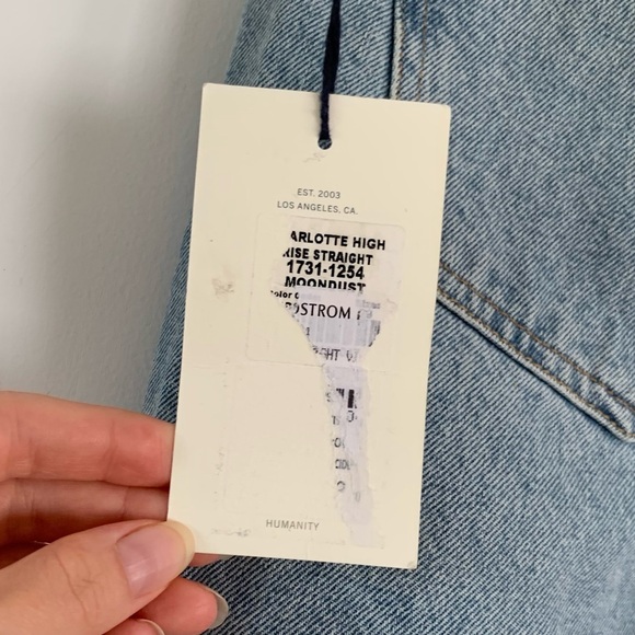 Citizens of Humanity Charlotte Jeans Straight Leg Crop Distressed Demin Size 29 - Picture 9 of 10